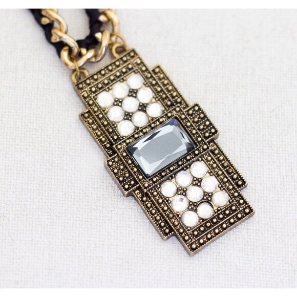 18 inch, Vintage Circular Hoop Pendant Stylish Large Necklace - A26 - Picture 1 of 3